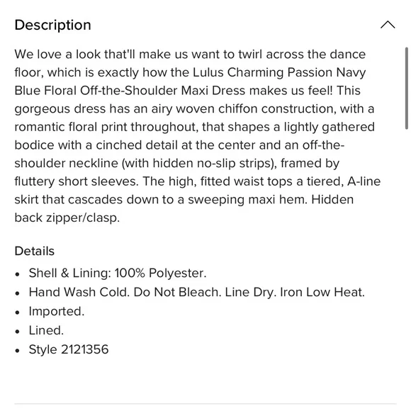 Lulus Charming Passion Navy Blue Floral Maxi Dress BNWT - Picture 7 of 7